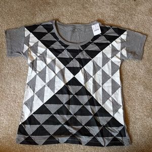 J. Crew gray patterned t-shirt, size S, new!